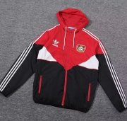 2324 Leverkusen black red windbreaker jacket